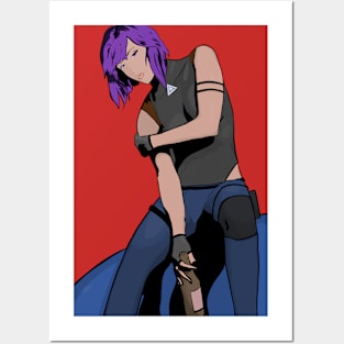 Motoko chillin’ Posters and Art